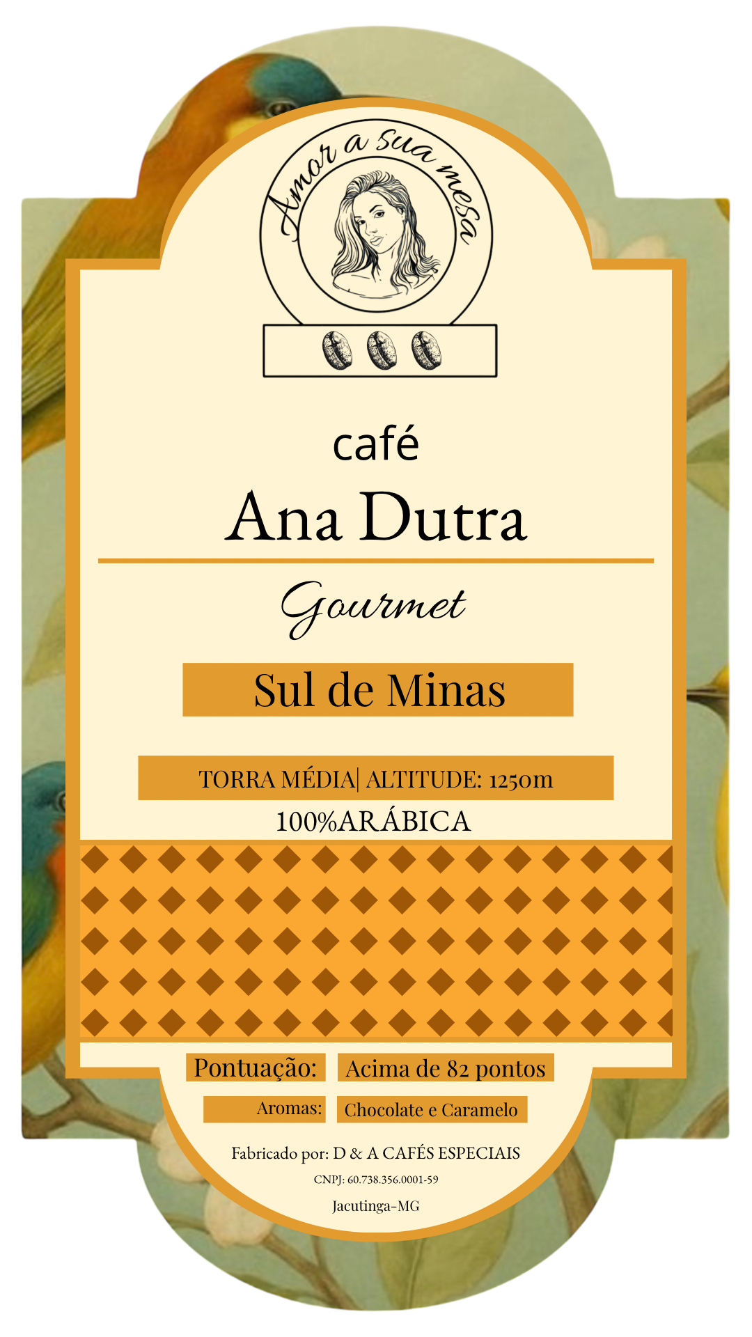 Embalagem do Café Ana Dutra